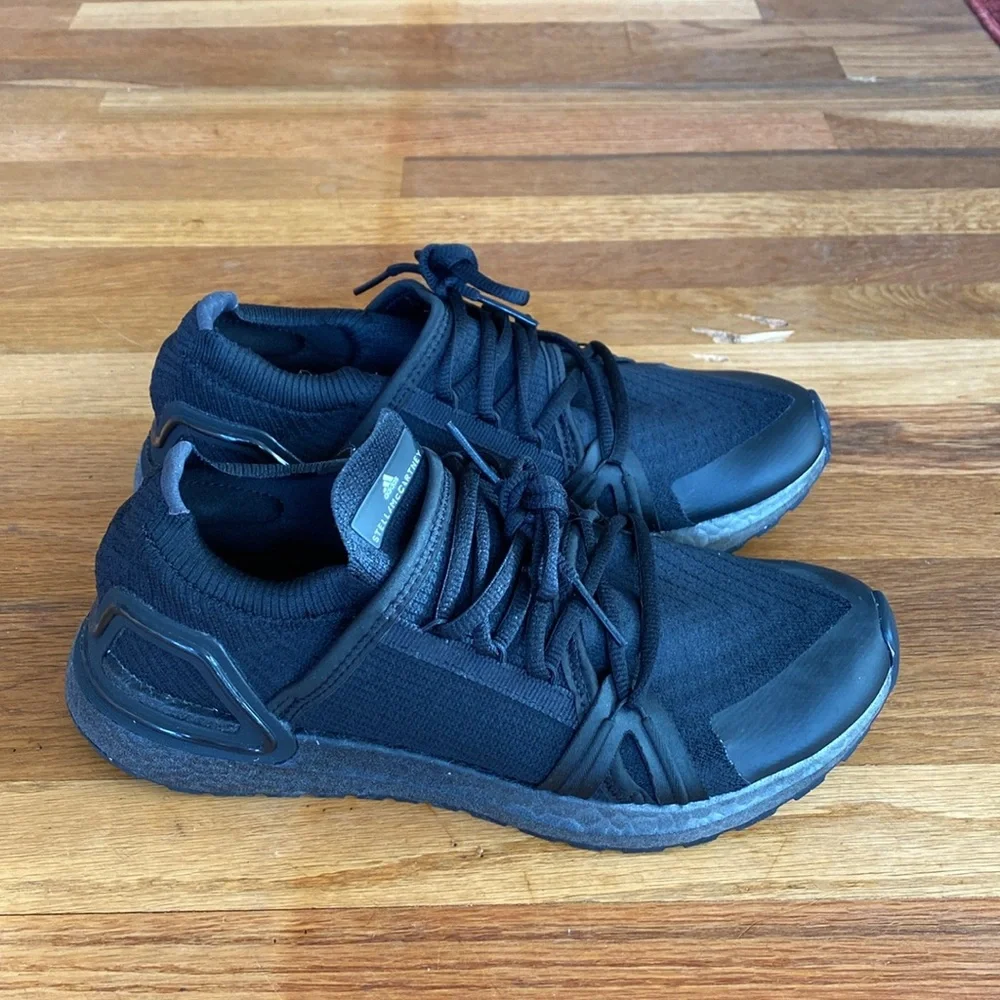 adidas Stella McCartney Ultraboost 20 Shoes Core Black size 9 - Picture 3 of 9